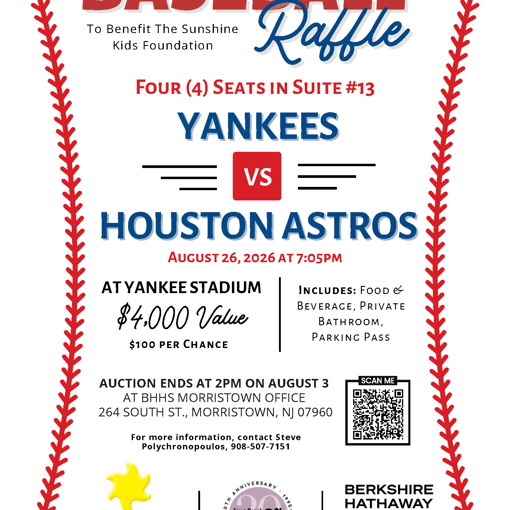BHHS Fox & Roach, Realtors New York Yankee's Suite Raffle - logo